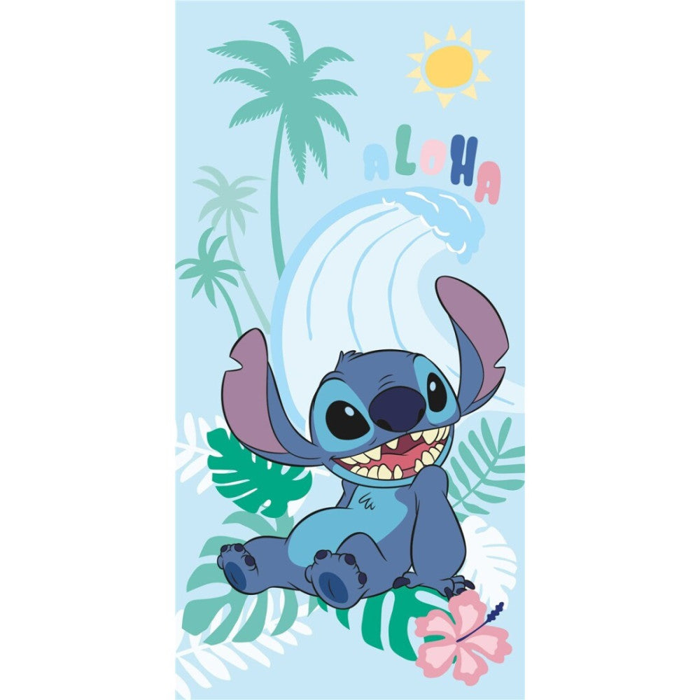 Disney Lilo un Stitch saules vannas dvielis, pludmales dvielis 70x140cm