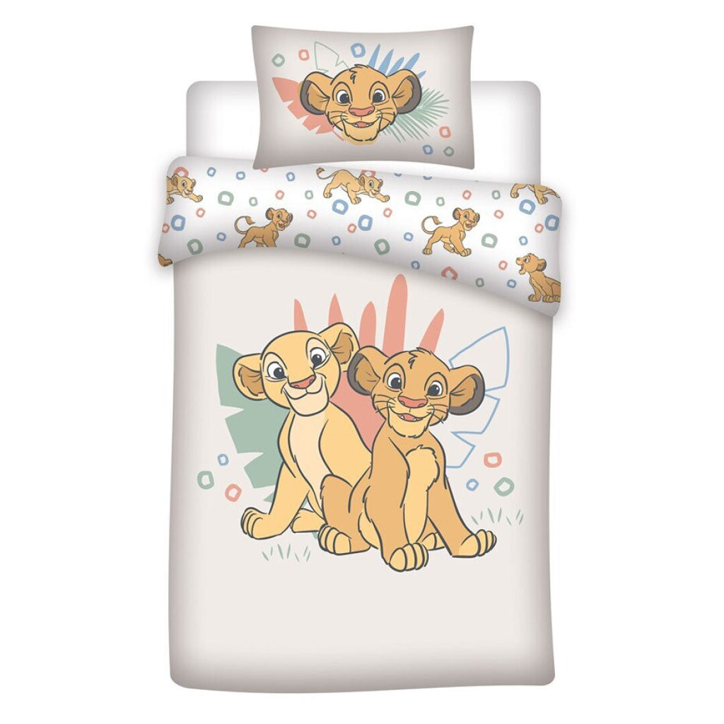 Disney Lauvu karaļa Duo bērnu gultasveļas pārvalks 100–140 cm, 40–60 cm