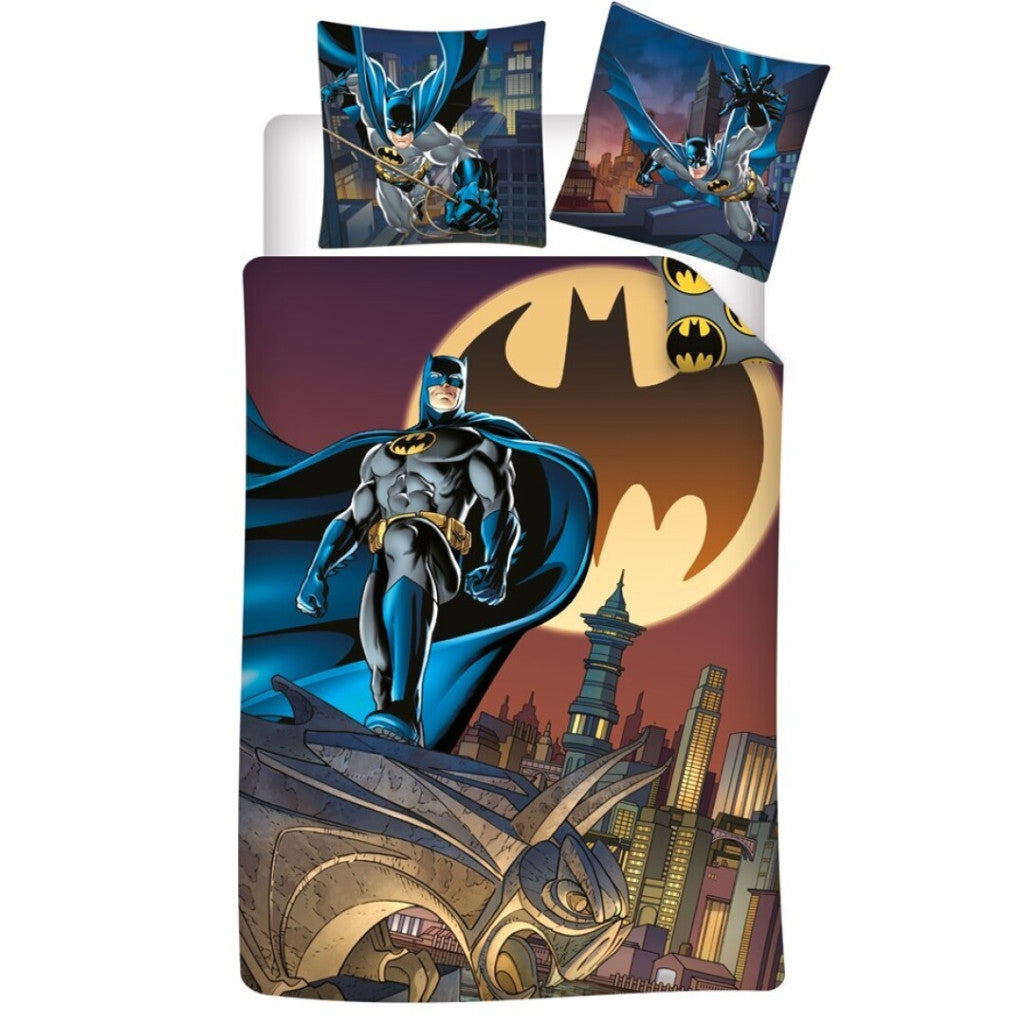 Betmena gultasveļas komplekts "Gotham City" 140–200 cm, 65 x 65 cm