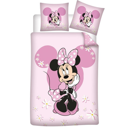 Disney Minnie jauks gultasveļas komplekts 140x200cm, 65x65 cm