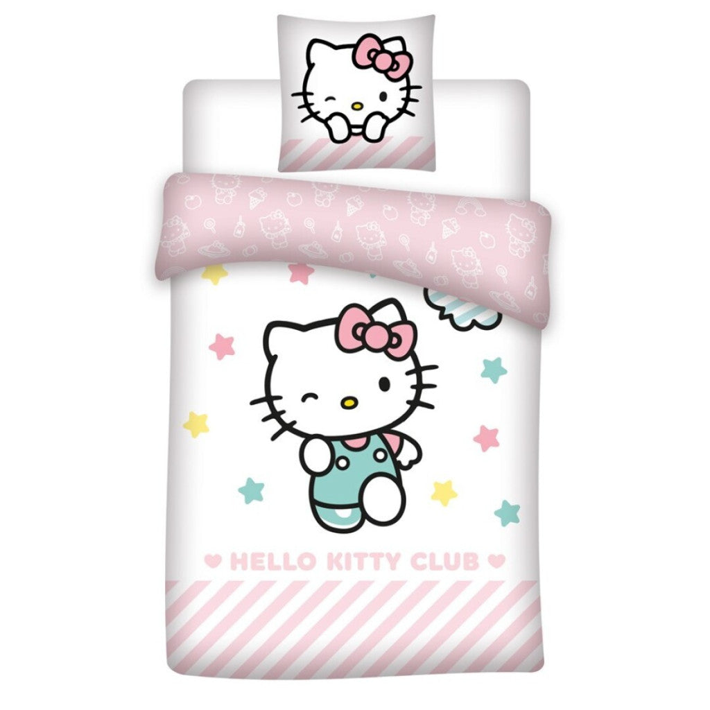 Hello Kitty Stars gultasveļas komplekts 140–200 cm, 65 x 65 cm