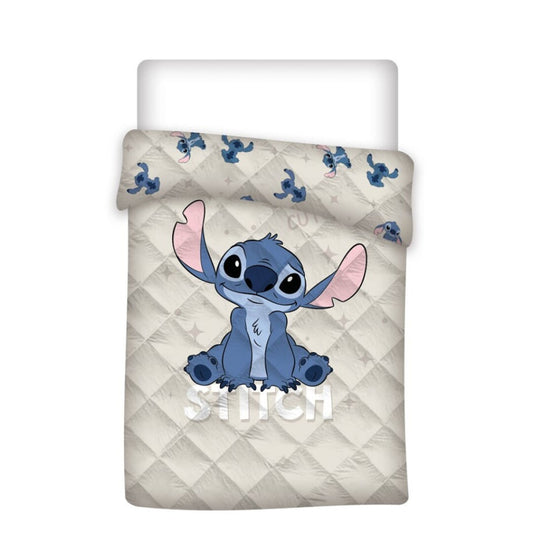 Disney Lilo un Stitch Mīlīgs stepēts gultas pārklājs, sega 140x200cm