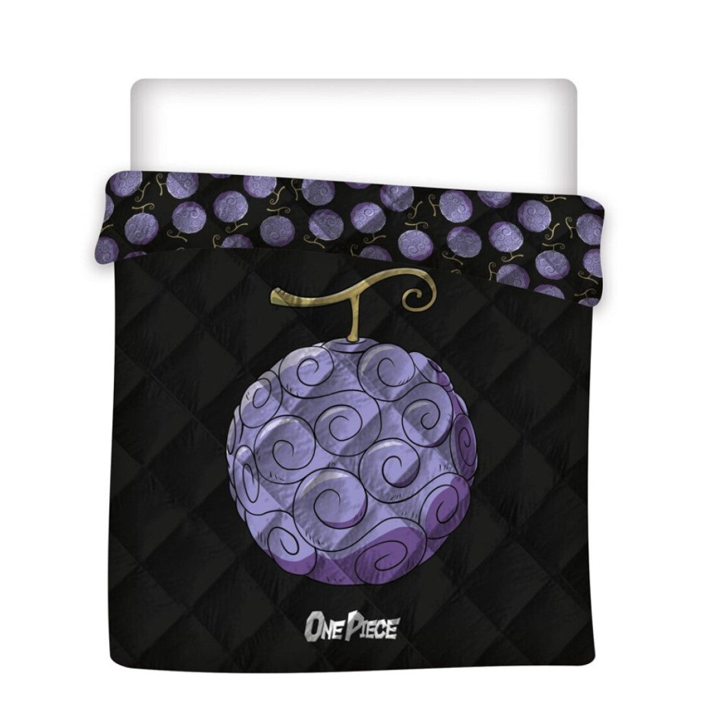 One Piece Devil Fruit stepēts gultas pārklājs, sega 240x220cm