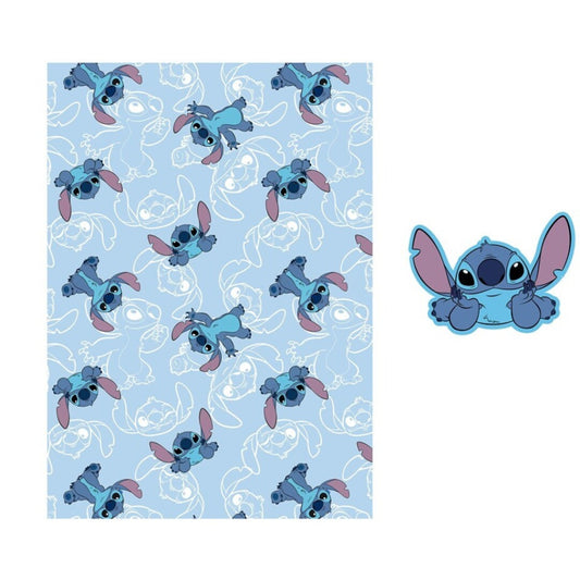 Disney Lilo un Stitch On The Belly flīsa segas un formētu spilvenu komplekts