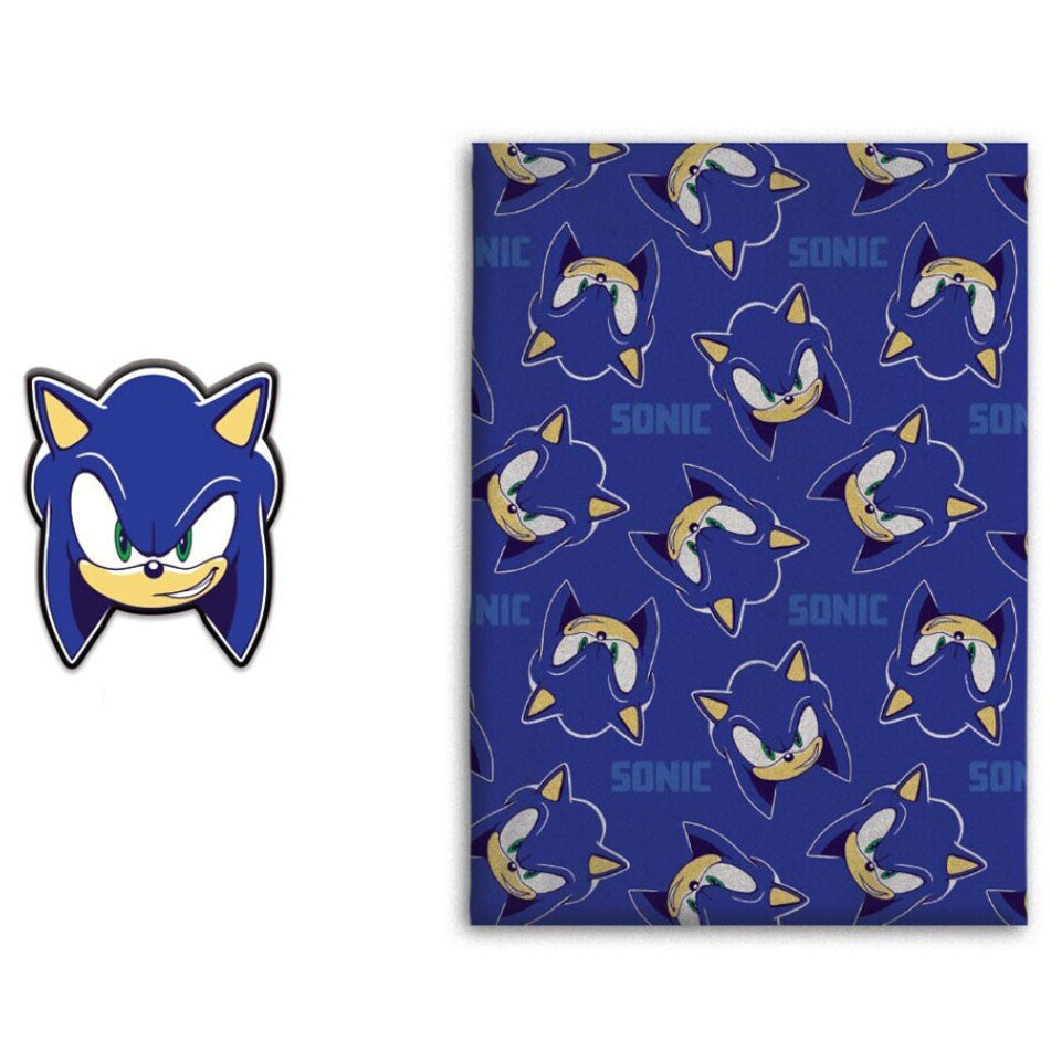 Sonic the Hedgehog flīsa segas un dekoratīvo spilvenu komplekts