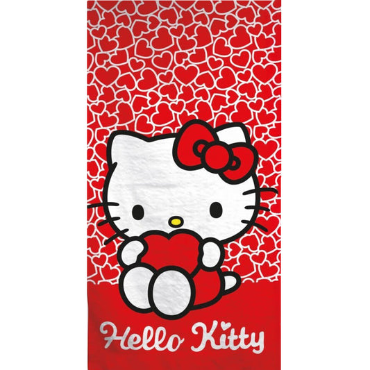 Hello Kitty Sirds vannas dvielis, pludmales dvielis 70*140cm (Ātri žūstošs)