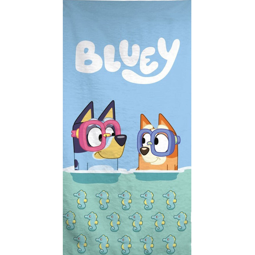 Bluey niršanas vannas dvielis, pludmales dvielis 70x140cm (ātri žūstošs)