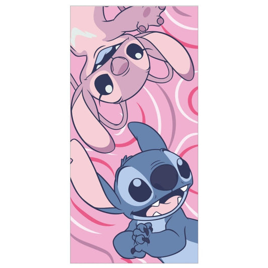 Disney Lilo un Stitch vannas dvielis, pludmales dvielis 70x140cm (ātri žūstošs)