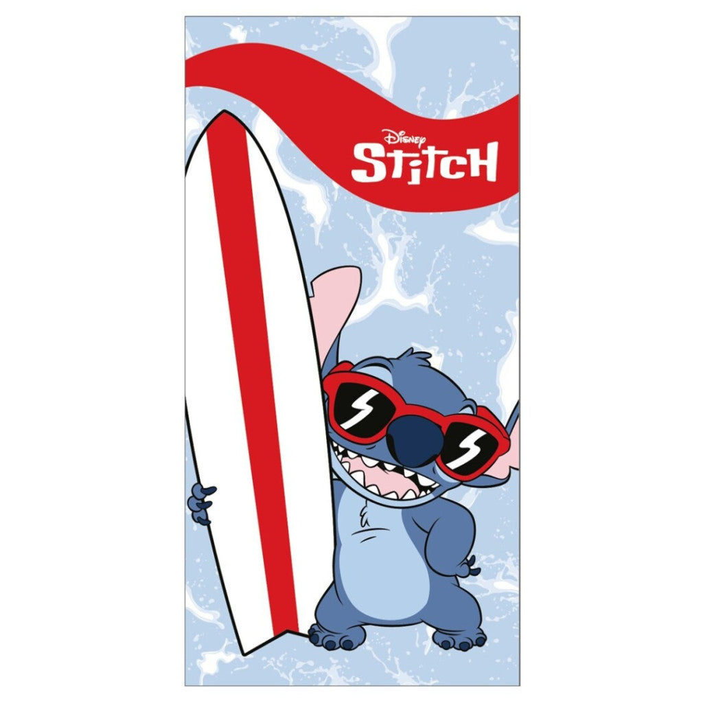Disney Lilo un Stitch sērfošanas vannas dvielis, pludmales dvielis 70x140cm (ātri žūstošs)