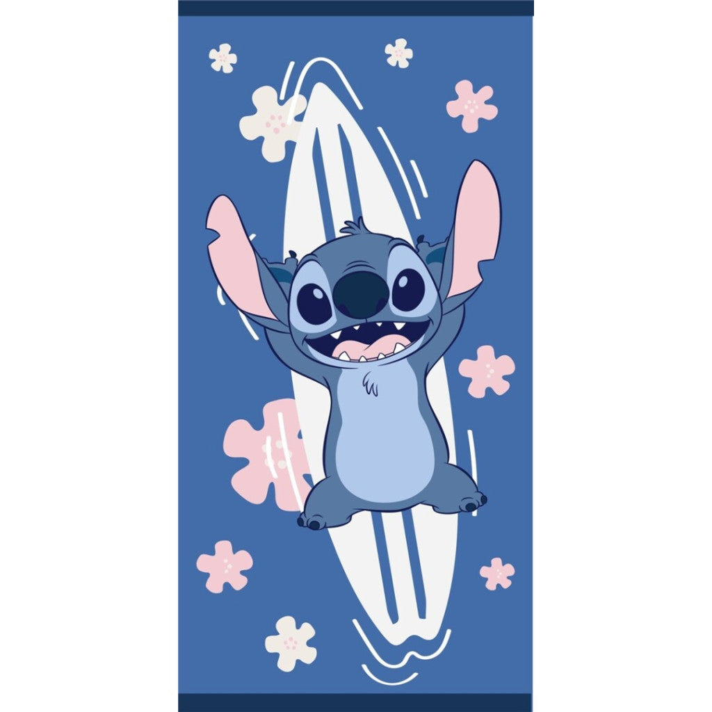 Disney Lilo un Stitch okeāna vannas dvielis, pludmales dvielis 70x140cm (ātri žūstošs)