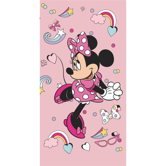 Disney Minnie vannas dvielis, pludmales dvielis 70x140cm (ātri žūstošs)