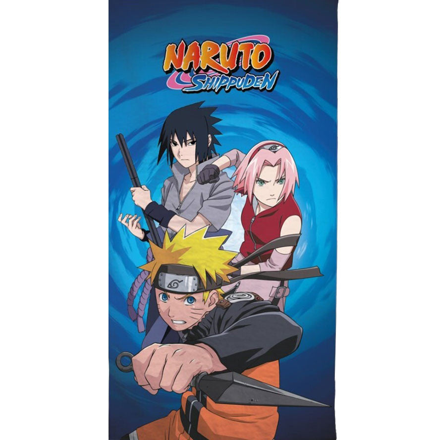 Naruto vannas dvielis, pludmales dvielis 70x140cm (ātri žūstošs)