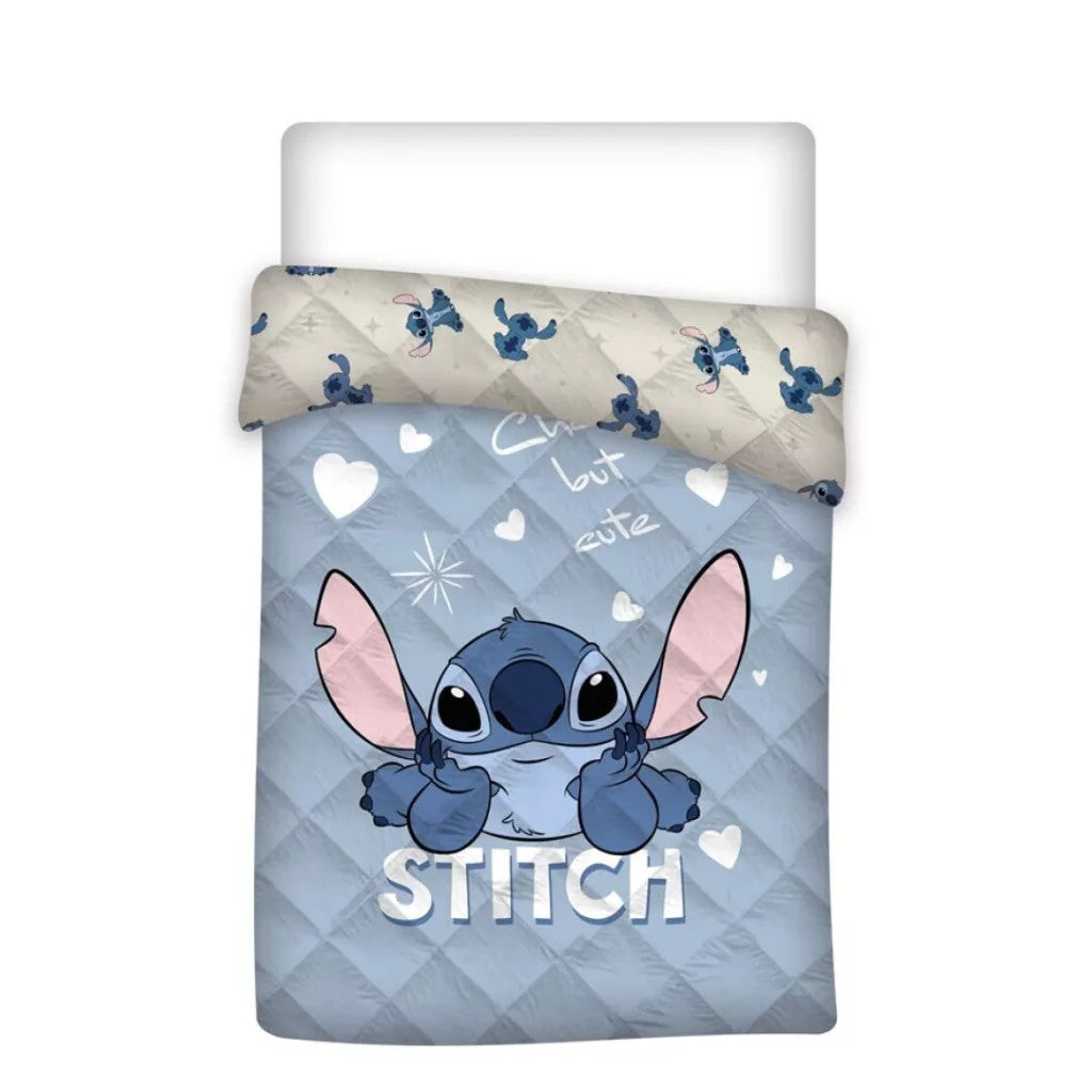 Disney Lilo un Stitch stepēts gultas pārklājs, sega 140x200cm