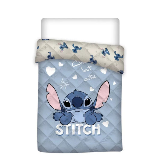 Disney Lilo un Stitch stepēts gultas pārklājs, sega 140x200cm