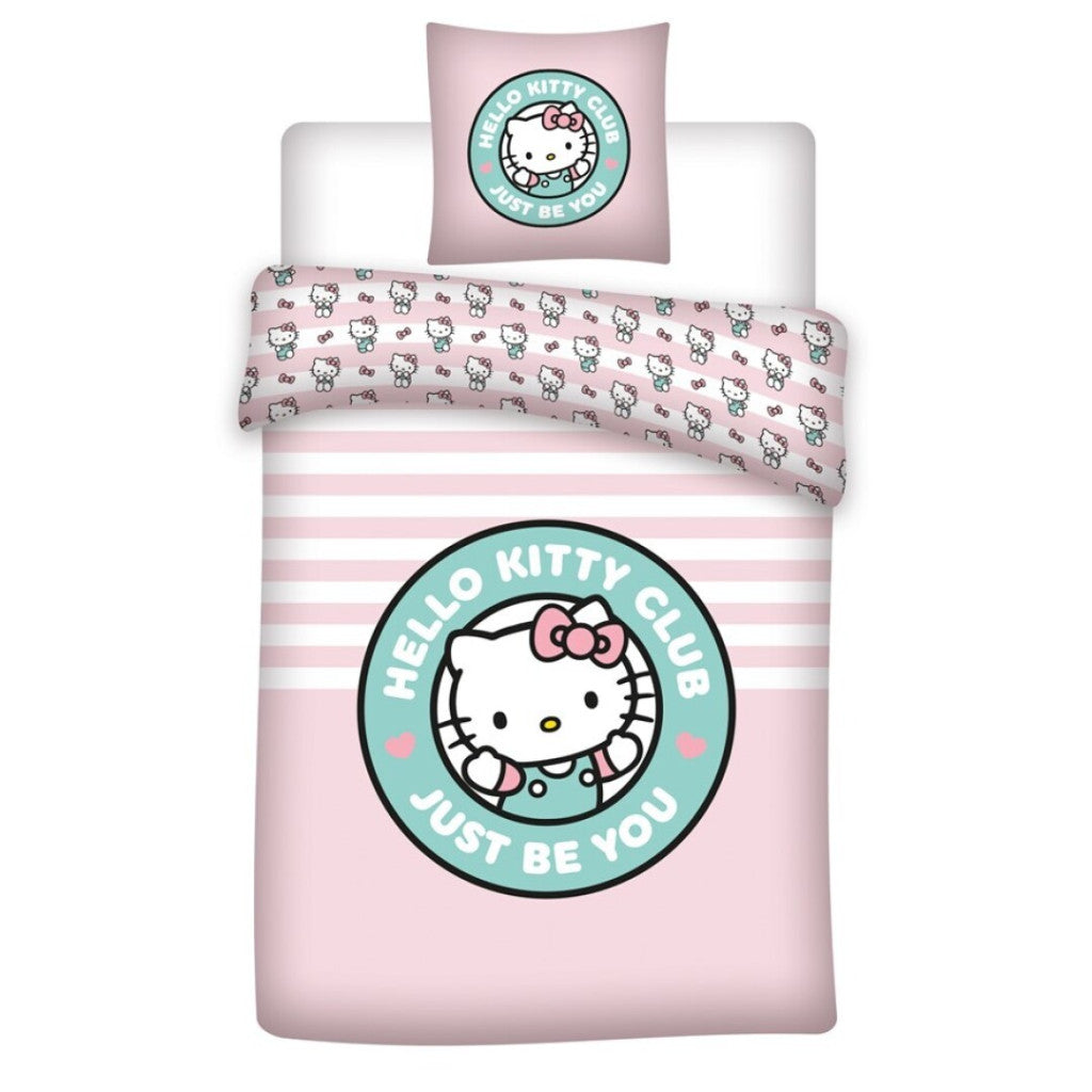 Hello Kitty Club gultasveļas komplekts 140–200 cm, 65 x 65 cm