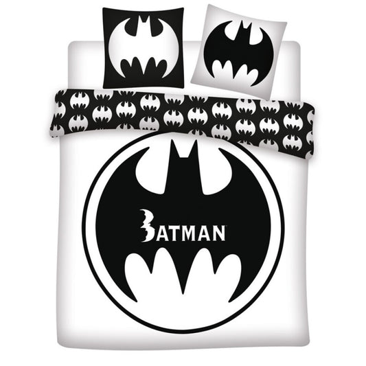 Batman White divguļamā segas pārvalks 240√ó220cm, 65x65 cm