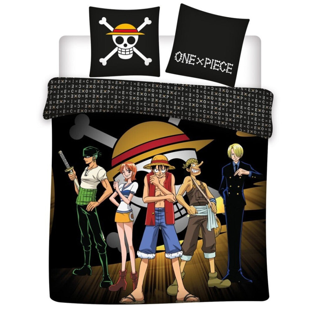 One Piece Captain Luffy dubultais segas pārvalks 240–220 cm, 65 x 65 cm