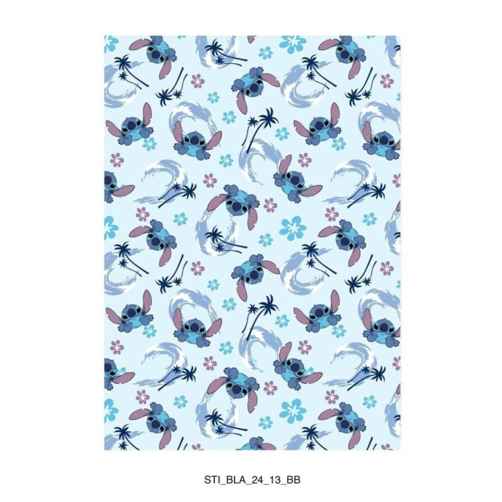 Disney Lilo un Stitch Paradise flaneļa sega 110x150cm