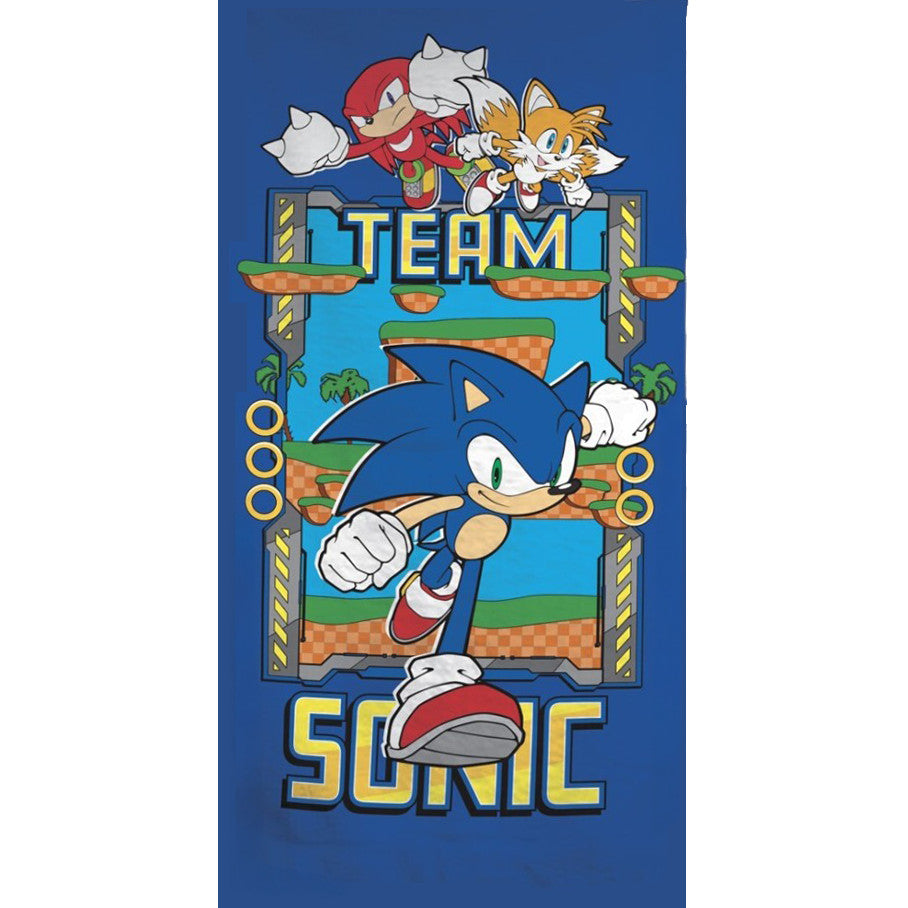 Sonic the Hedgehog vannas dvielis, pludmales dvielis 70x140cm (ātri žūstošs)