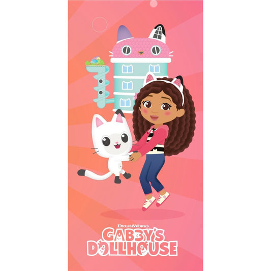 Gabby's Dollhouse Dream House vannas dvielis, pludmales dvielis 70x140cm (ātri žūstošs)
