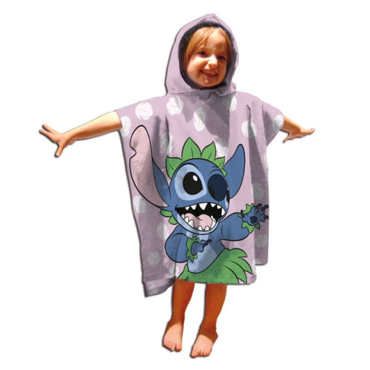 Disney Lilo un Stitch Hula dejojošais pludmales dvielis pončo 55x110 cm (ātri žūstošs)