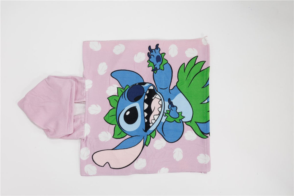 Disney Lilo un Stitch Hula dejojošais pludmales dvielis pončo 55x110 cm (ātri žūstošs)