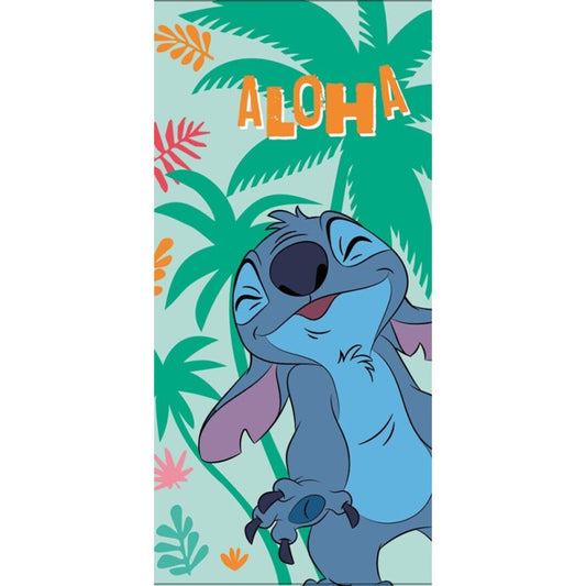 Disney Lilo un Stitch Fun vannas dvielis, pludmales dvielis 70x140cm (ātri žūstošs)