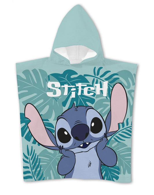 Disney Lilo un Stitch lapu pludmales dvielis pončo 55x110 cm (ātri žūstošs)