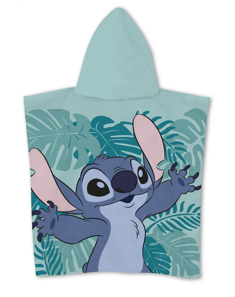 Disney Lilo un Stitch lapu pludmales dvielis pončo 55x110 cm (ātri žūstošs)