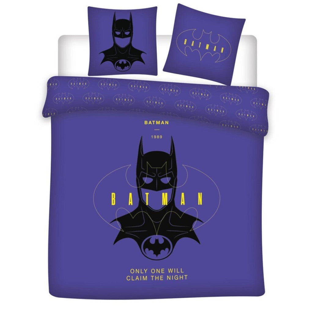 Batman Claim the Night divguļamais gultas pārklājs 240x220cm, 65x65 cm