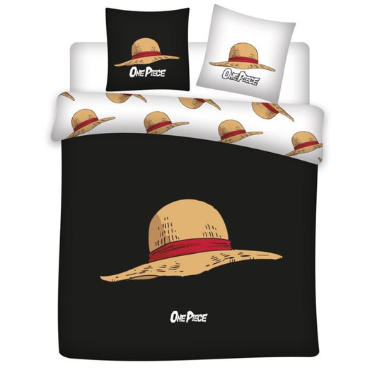 One Piece Hat dubultā sega, dubultā segas pārvalks 240–220 cm, 65 x 65 cm