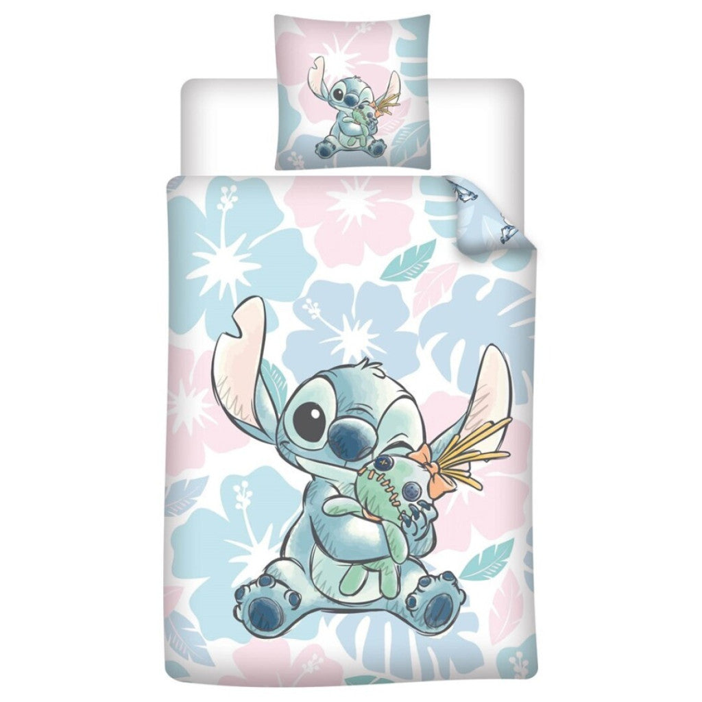 Disney Lilo un Stitch mīkstā gultasveļas pārvalks 140–200 cm, 65–65 cm