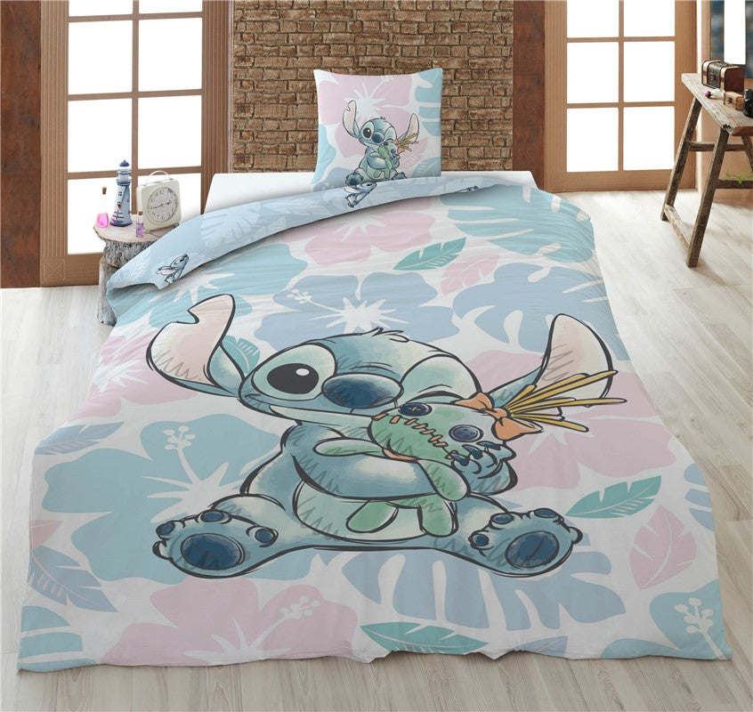 Disney Lilo un Stitch mīkstā gultasveļas pārvalks 140–200 cm, 65–65 cm
