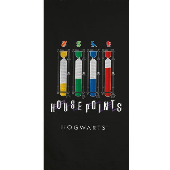 Harija Potera Housepoints vannas dvielis, pludmales dvielis 70x140cm (ātri žūstošs)