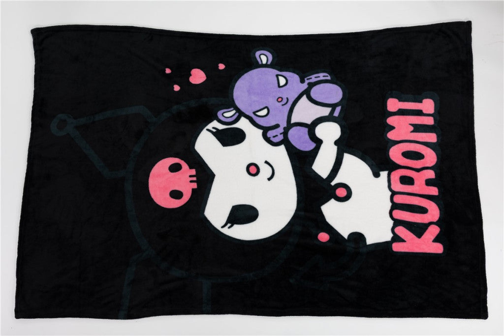 Hello Kitty Kuromi Baku flaneļa sega 110x150cm