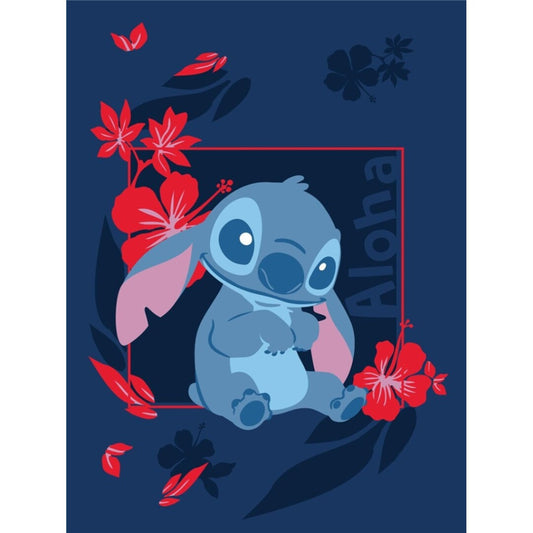 Disney Lilo un Stitch Aloha flaneļa sega 110x150cm