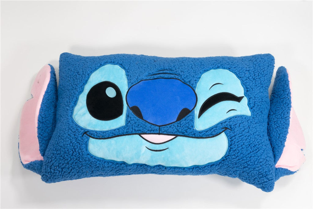 Disney Lilo un Stitch Wink formas spilvens, dekoratīvs spilvens Sherpa