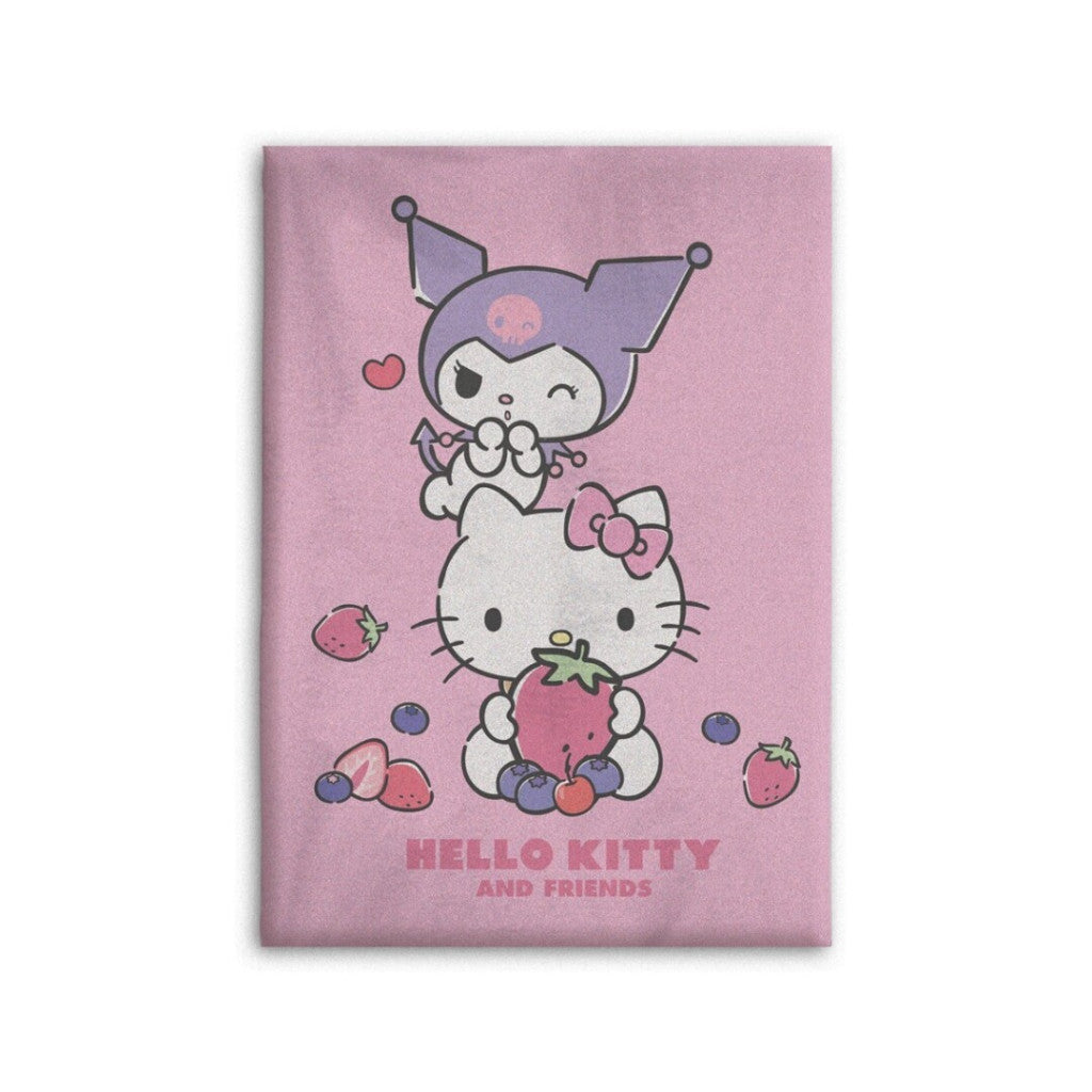 Hello Kitty flīsa sega ar augļiem 100x140cm