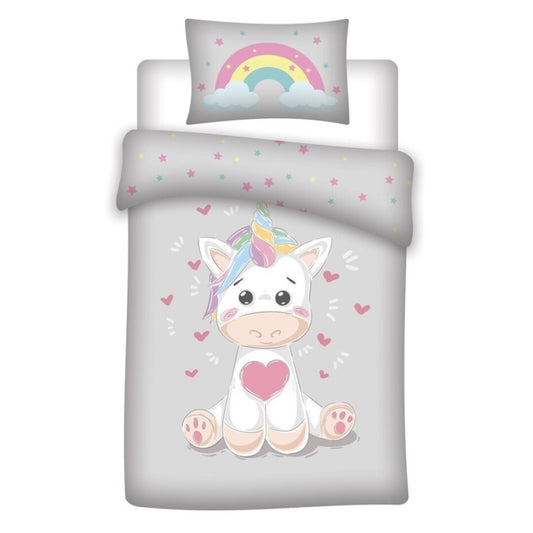 Unicorn Baby bērnu gultasveļas pārvalks 100√ó135 cm, 40√ó60 cm