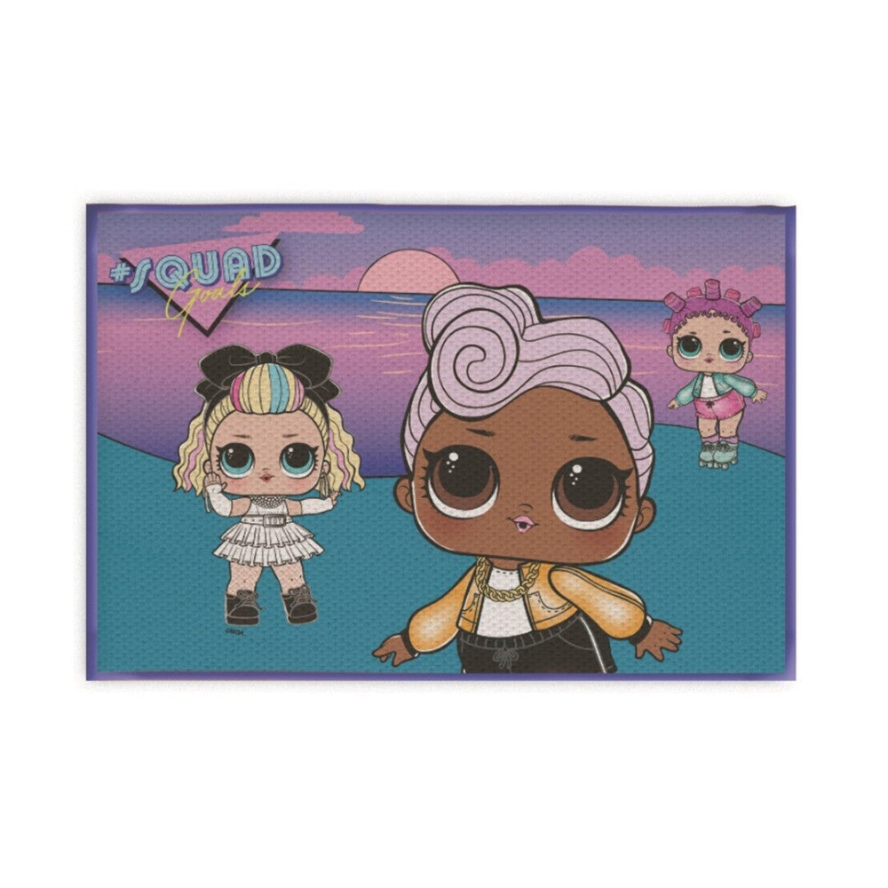LOL Surprise Squad durvju paklājiņš, vannas istabas paklājiņš 40x60 cm