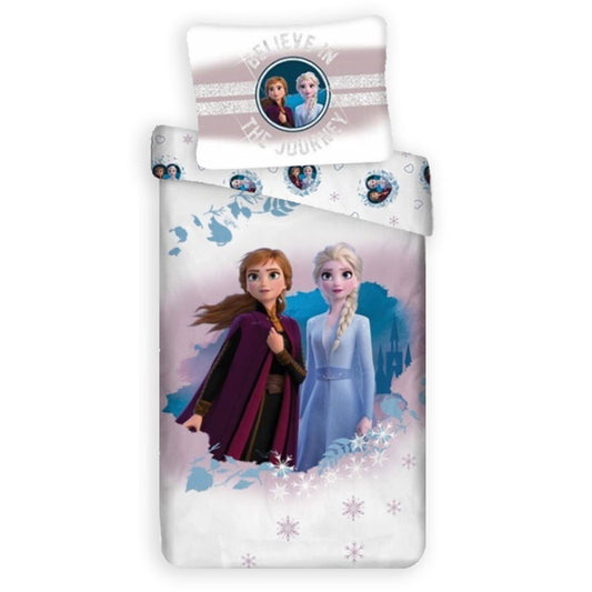 Disney Frozen Journey gultasveļas komplekts 140–200 cm, 63–63 cm mikrošķiedra
