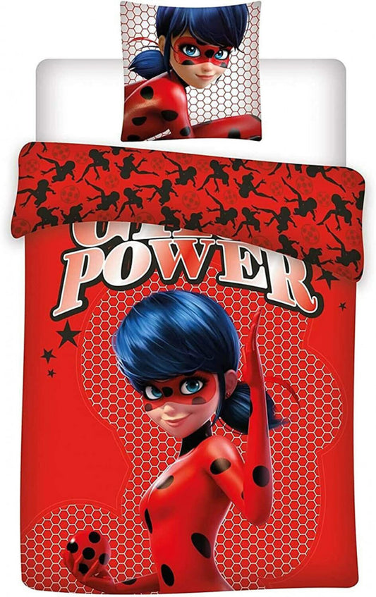 Miraculous Ladybug Girl Power gultasveļas komplekts 140√ó200cm, 63√ó63 cm mikrošķiedra