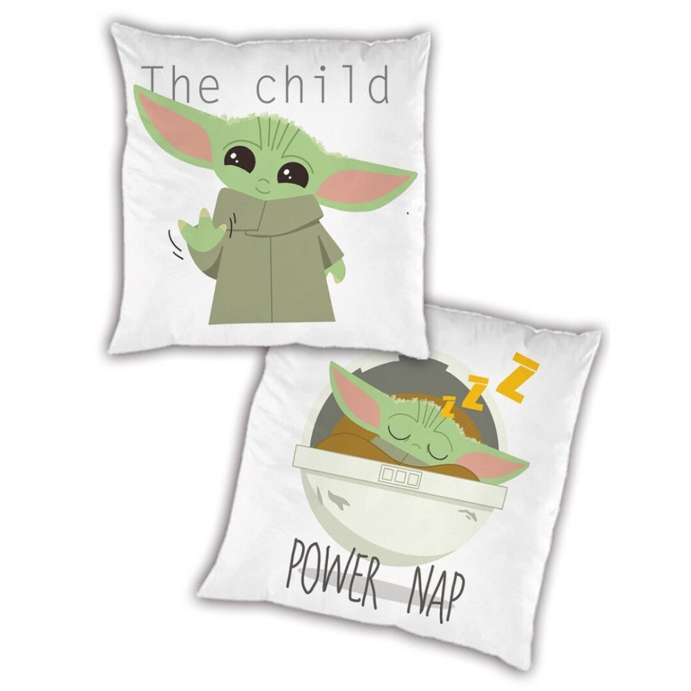 Zvaigžņu karu Mandalorian Power Nap spilvens, dekoratīvs spilvens 35x35 cm