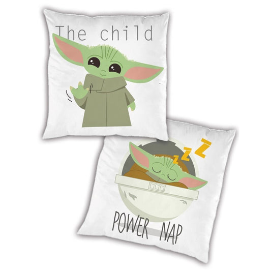 Zvaigžņu karu Mandalorian Power Nap spilvens, dekoratīvs spilvens 35x35 cm