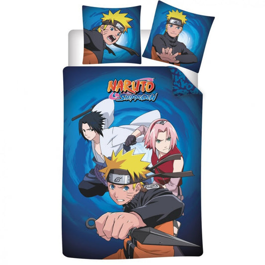 Naruto Team 7's Power gultasveļas komplekts 140√ó200cm, 65√ó65 cm