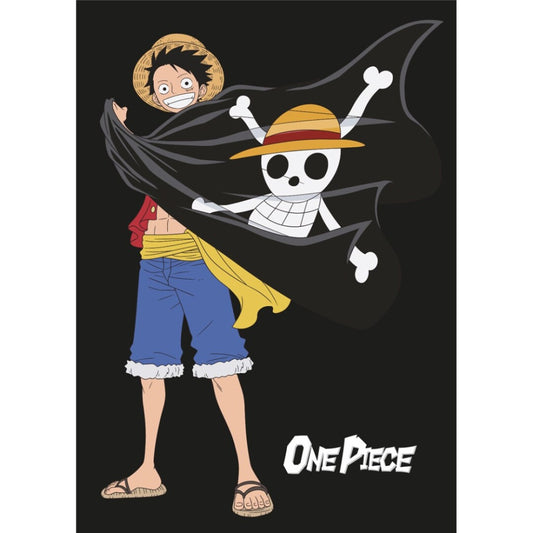 One Piece Jolly Roger flīsa sega 100x140cm
