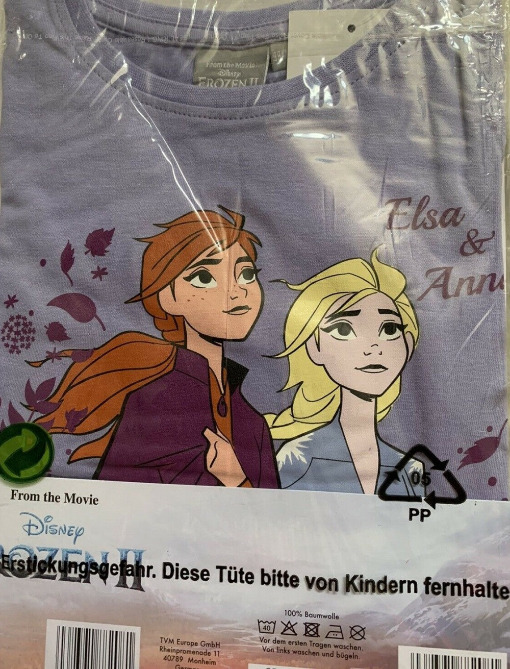 Disney Frozen bērnu krekls ar garām piedurknēm, topiņš 98/104 cm