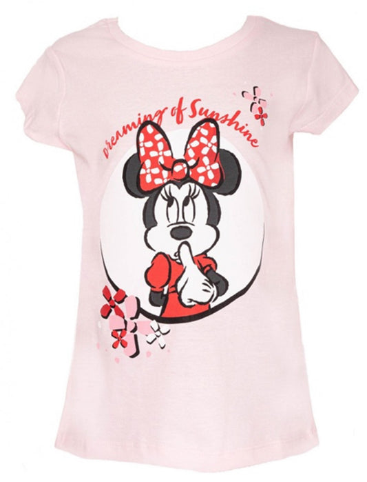 Disney Minnie bērnu īsais T-krekls 98-128 cm