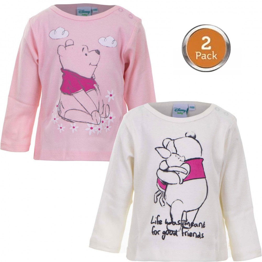 Disney Vinnija Pūka bērnu T-krekls, topiņi 2 gab. 68/74 cm