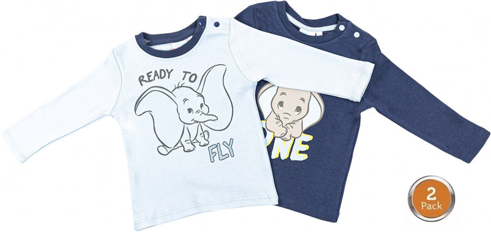 Disney Dumbo bērnu T-krekls, 2 augšdaļas, 74/80 cm